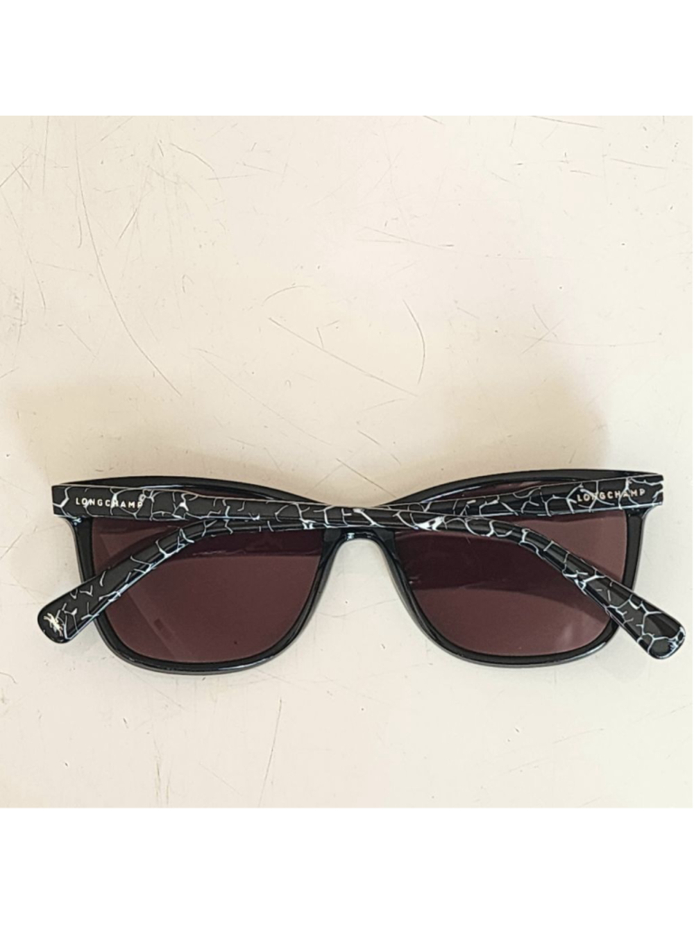 LONGCHAMP NEW LO2613 Mirrored Black Square Sunglasses - Picture 8 of 9